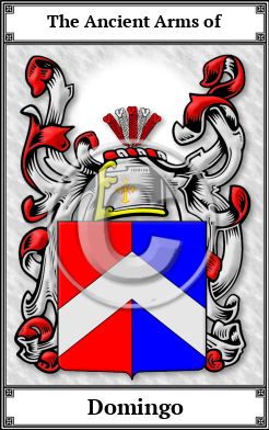 Domingo Family Crest Download (JPG)  Book Plated - 150 DPI
