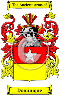 Dominique Family Crest Download (JPG) Heritage Series - 600 DPI