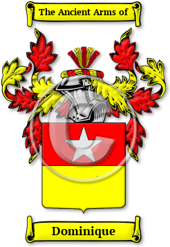 Dominique Family Crest Download (jpg) Legacy Series - 150 DPI