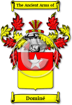 Dominé Family Crest Download (JPG) Legacy Series - 600 DPI