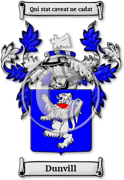Dunvill Family Crest Download (JPG) Legacy Series - 600 DPI