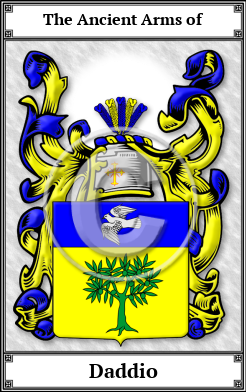 Daddio Family Crest Download (JPG)  Book Plated - 150 DPI