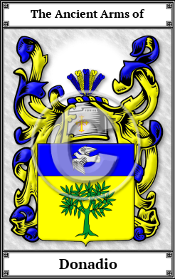 Donadio Family Crest Download (JPG) Book Plated - 600 DPI