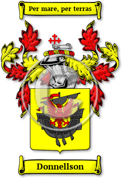 Donnellson Family Crest Download (jpg) Legacy Series - 150 DPI