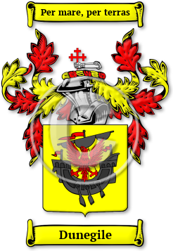 Dunegile Family Crest Download (jpg) Legacy Series - 150 DPI