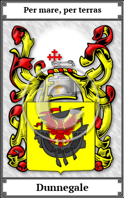Dunnegale Family Crest Download (JPG) Book Plated - 600 DPI