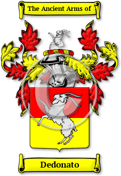 Dedonato Family Crest Download (JPG) Legacy Series - 600 DPI