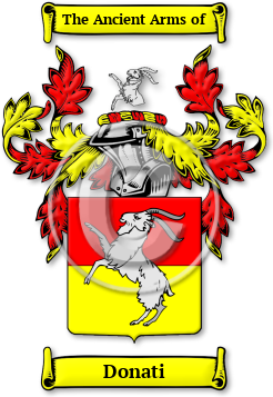 Donati Family Crest Download (jpg) Legacy Series - 150 DPI