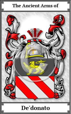 De'donato Family Crest Download (JPG)  Book Plated - 150 DPI