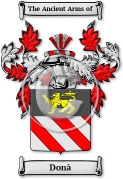 Donà Family Crest Download (jpg) Legacy Series - 150 DPI