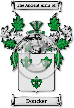 Doncker Family Crest Download (jpg) Legacy Series - 150 DPI