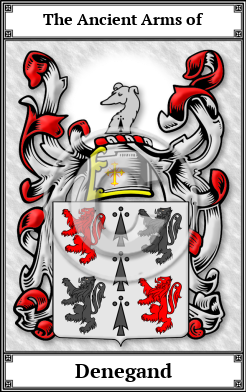 Denegand Family Crest Download (JPG) Book Plated - 600 DPI