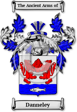 Danneley Family Crest Download (jpg) Legacy Series - 150 DPI