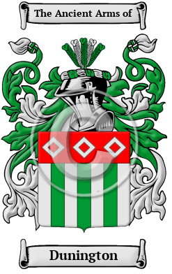 Dunington Family Crest Download (JPG) Heritage Series - 300 DPI