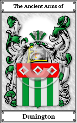 Dunington Family Crest Download (JPG)  Book Plated - 150 DPI