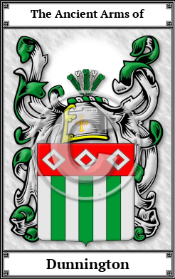 Dunnington Family Crest Download (JPG)  Book Plated - 150 DPI
