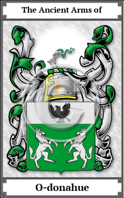 O-donahue Family Crest Download (JPG)  Book Plated - 150 DPI