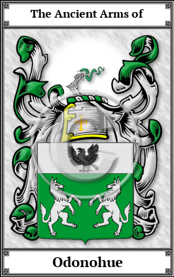 Odonohue Family Crest Download (JPG)  Book Plated - 150 DPI