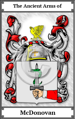 McDonovan Family Crest Download (JPG)  Book Plated - 150 DPI