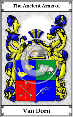 Van Dorn Family Crest Download (JPG)  Book Plated - 150 DPI