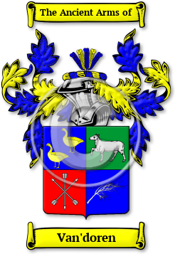 Van'doren Family Crest Download (jpg) Legacy Series - 150 DPI