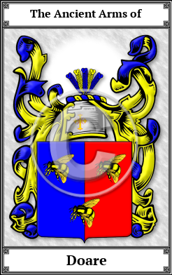 Doare Family Crest Download (JPG)  Book Plated - 150 DPI