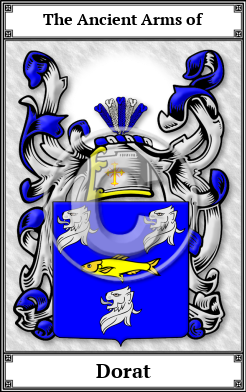 Dorat Family Crest Download (JPG) Book Plated - 600 DPI