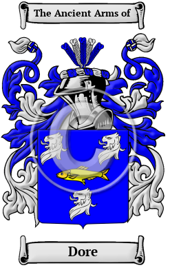 Dore Family Crest Download (JPG) Heritage Series - 600 DPI
