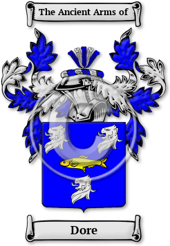 Dore Family Crest Download (jpg) Legacy Series - 150 DPI