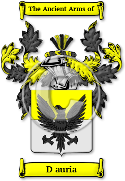 D auria Family Crest Download (JPG) Legacy Series - 600 DPI