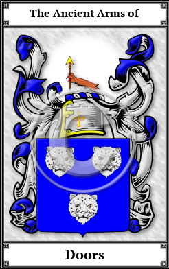 Doors Family Crest Download (JPG) Book Plated - 600 DPI