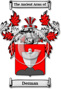 Derman Family Crest Download (jpg) Legacy Series - 150 DPI