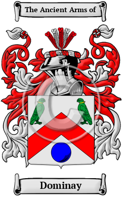 Dominay Family Crest/Coat of Arms