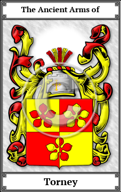 Torney Family Crest Download (JPG)  Book Plated - 150 DPI