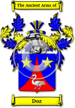 Doz Family Crest Download (jpg) Legacy Series - 150 DPI