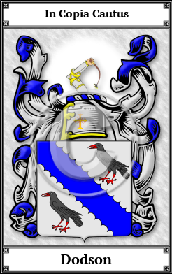 Dodson Family Crest Download (JPG) Book Plated - 600 DPI