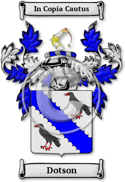 Dotson Family Crest Download (jpg) Legacy Series - 150 DPI