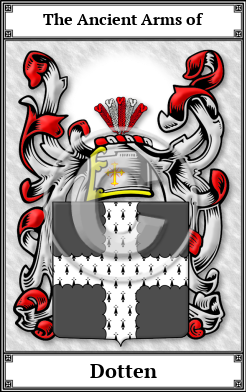 Dotten Family Crest Download (JPG)  Book Plated - 150 DPI