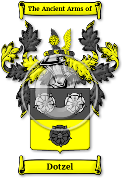 Dotzel Family Crest Download (jpg) Legacy Series - 150 DPI