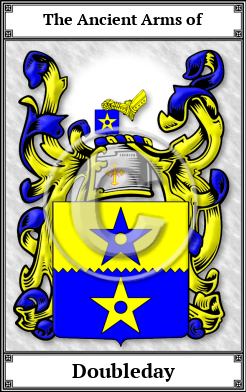 Doubleday Family Crest Download (JPG)  Book Plated - 150 DPI