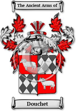 Douchet Family Crest Download (jpg) Legacy Series - 150 DPI