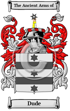 Dude Family Crest Download (JPG) Heritage Series - 600 DPI