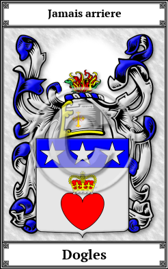 Dogles Family Crest Download (JPG)  Book Plated - 150 DPI