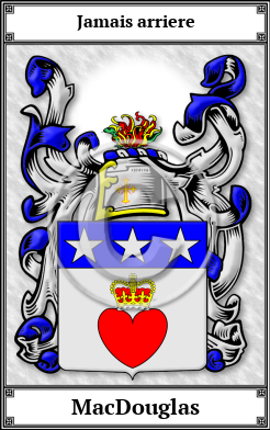 MacDouglas Family Crest Download (JPG)  Book Plated - 150 DPI