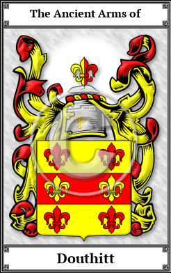 Douthitt Family Crest Download (JPG)  Book Plated - 150 DPI