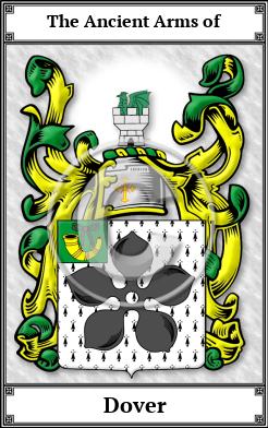 Dover Family Crest Download (JPG)  Book Plated - 150 DPI