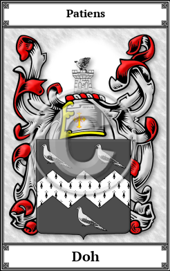 Doh Family Crest Download (JPG) Book Plated - 600 DPI