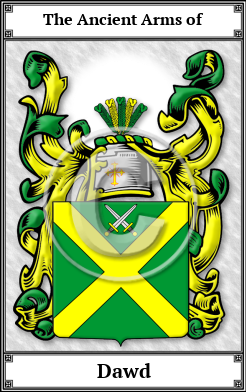 Dawd Family Crest Download (JPG)  Book Plated - 150 DPI