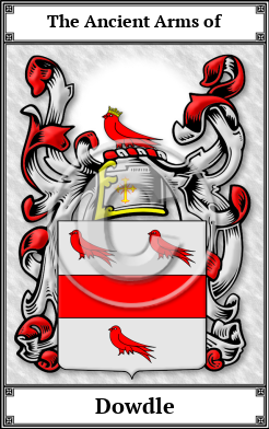 Dowdle Family Crest Download (JPG)  Book Plated - 150 DPI