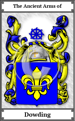 Dowding Family Crest Download (JPG)  Book Plated - 150 DPI